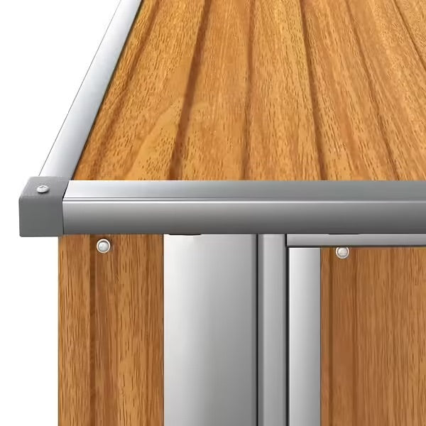 vidaXL Abri de jardin 180,5x97x209,5 cm acier galvanisé aspect bois