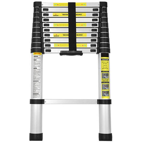 STANEW Aluminium Échelle pliante 3.2M Télescopique Pliable