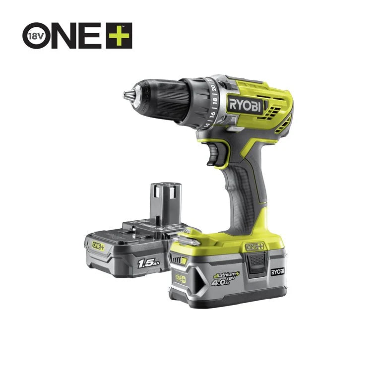 RYOBI -  Perceuse visseuse sans fil 18V (4,0 Ah & 1,5 Ah)