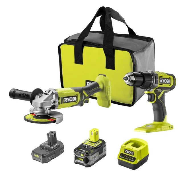 Pack de 2 outils RYOBI + 2 batteries