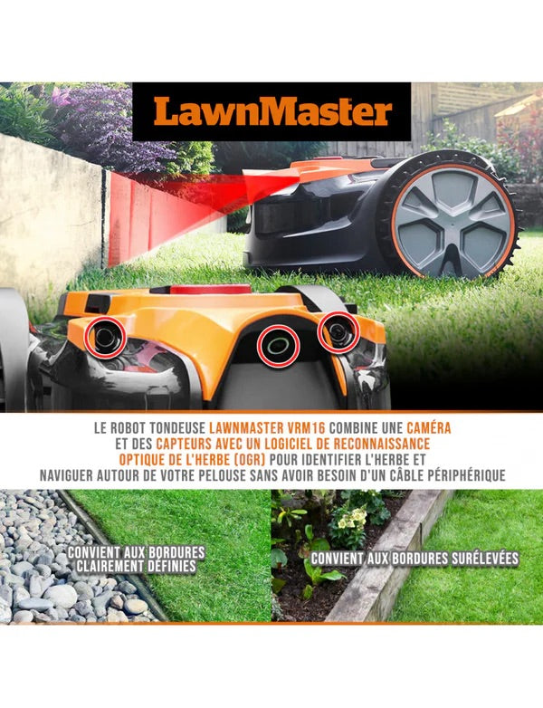 Robot tondeuse autonome + coupe-bordure et batterie supplémentaire OFFERTS