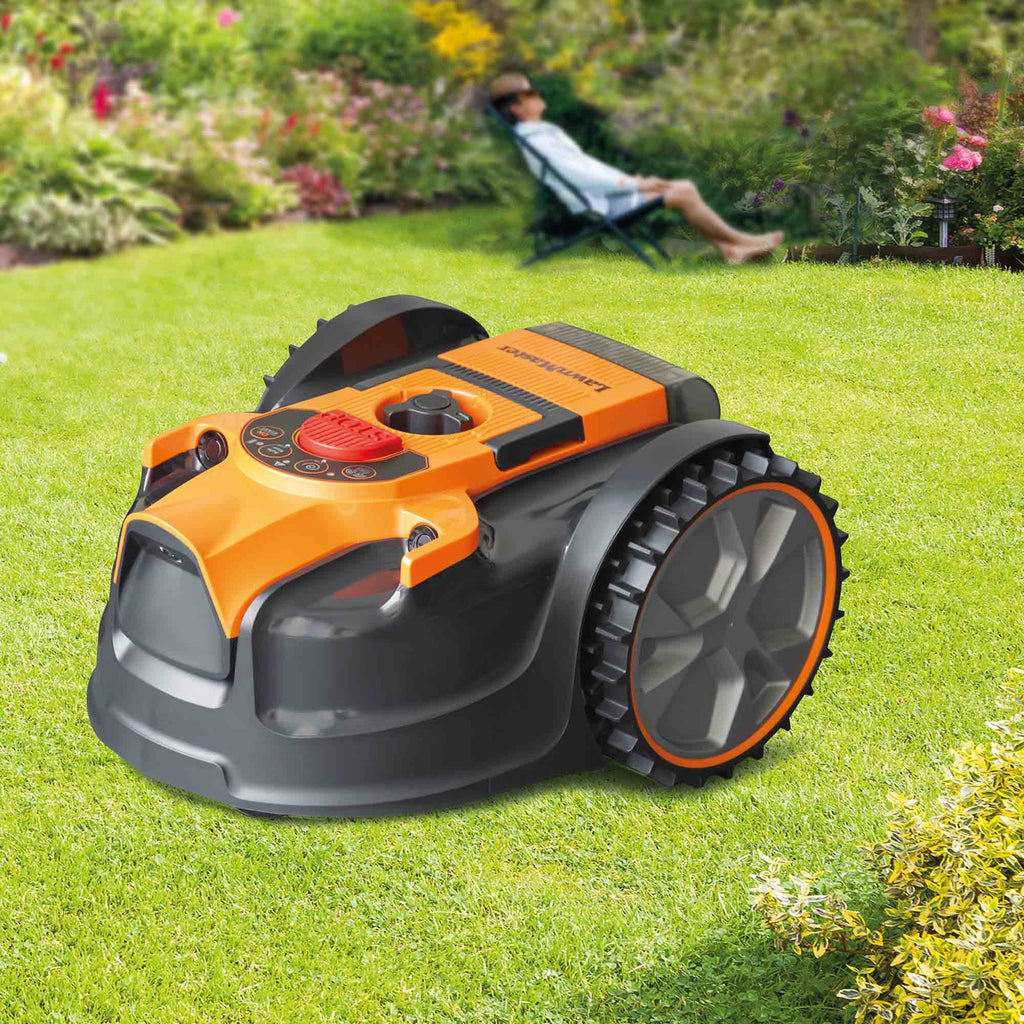 Robot tondeuse autonome + coupe-bordure et batterie supplémentaire OFFERTS